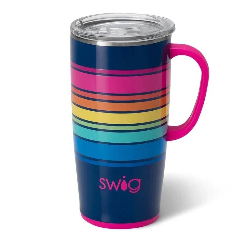 NEW SWIG LIFE electric slide travel mug in blue